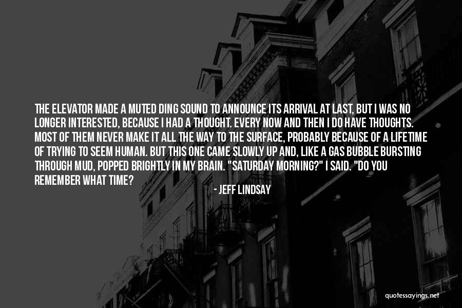 Bubble Bursting Quotes By Jeff Lindsay