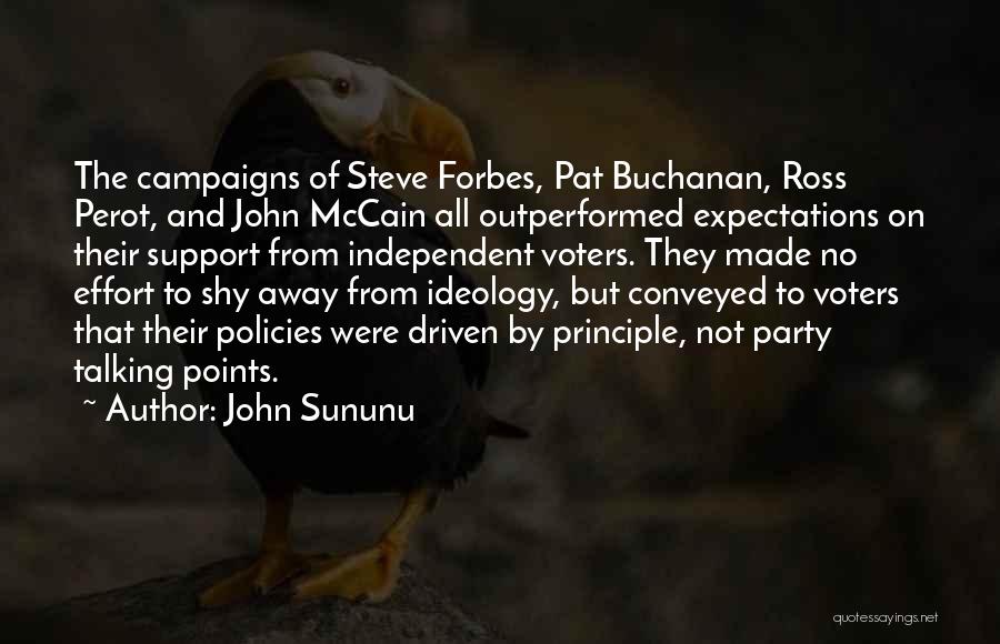 Buchanan Quotes By John Sununu