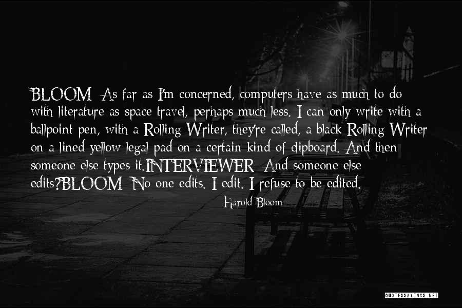 Buckminster Full Quotes By Harold Bloom