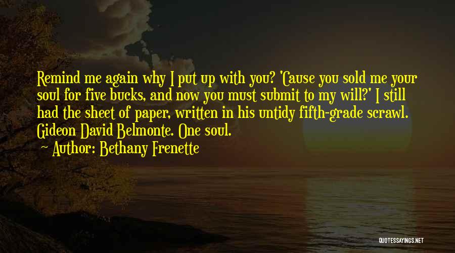 Bucks Quotes By Bethany Frenette