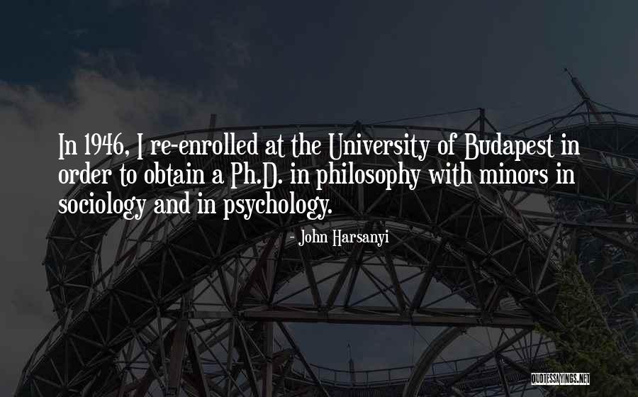 Budapest Best Quotes By John Harsanyi