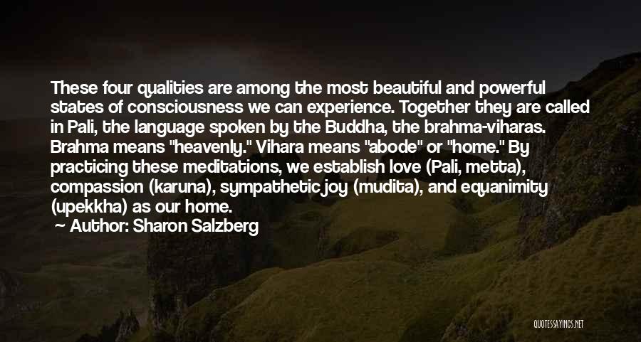 Buddha Love Quotes By Sharon Salzberg