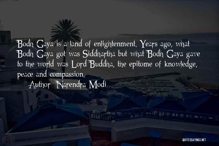 Buddha Peace Quotes By Narendra Modi