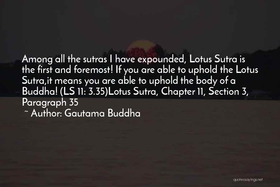 Buddha Sutras Quotes By Gautama Buddha