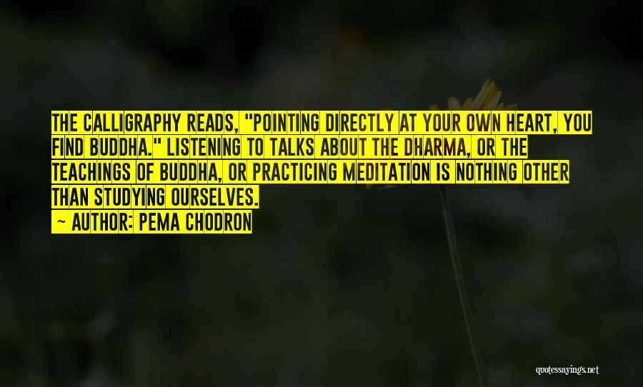 Buddha Teachings Quotes By Pema Chodron