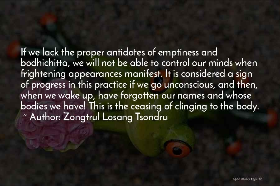 Buddhism Emptiness Quotes By Zongtrul Losang Tsondru