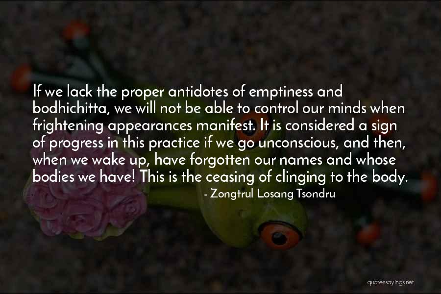 Buddhism Emptiness Quotes By Zongtrul Losang Tsondru