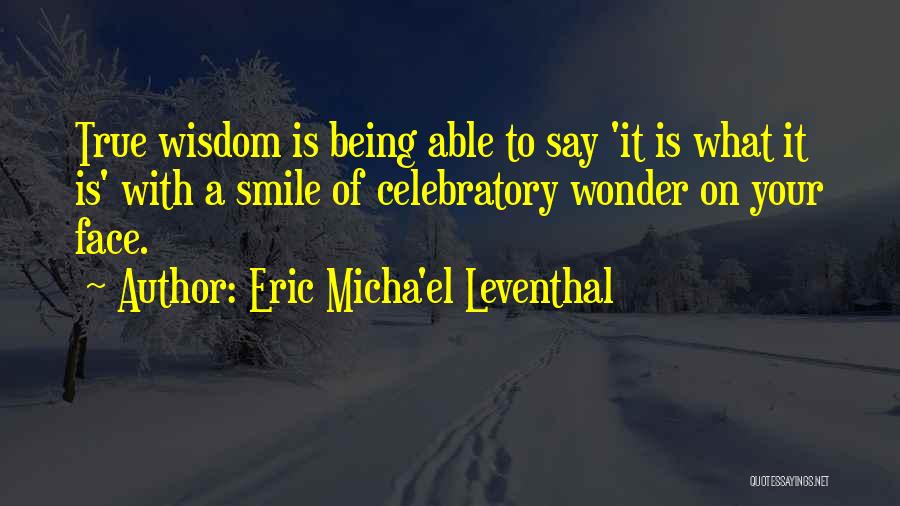 Buddhist Meditation Quotes By Eric Micha'el Leventhal