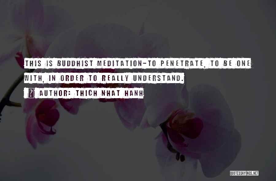 Buddhist Meditation Quotes By Thich Nhat Hanh