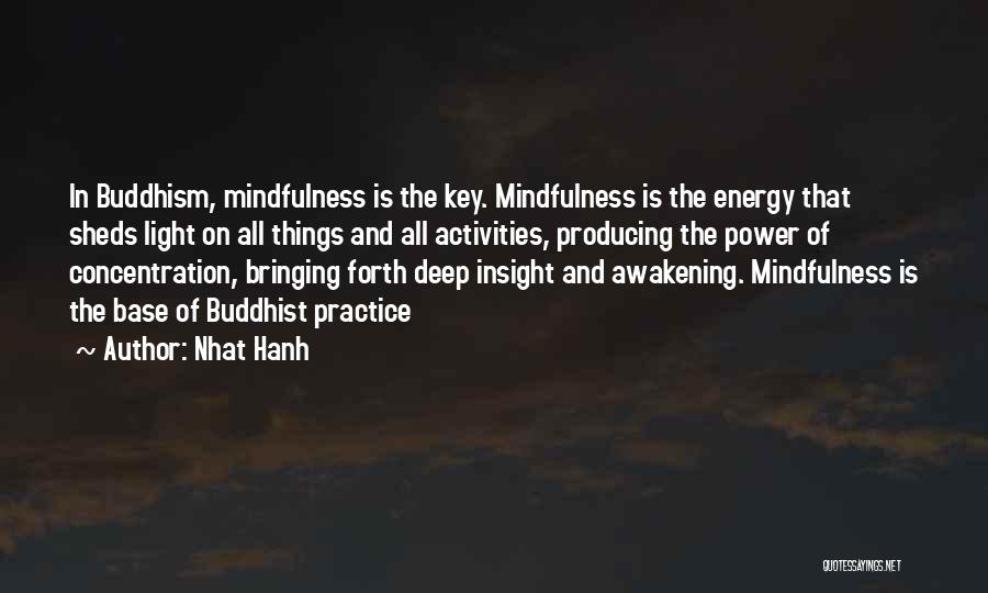 Buddhist Mindfulness Quotes By Nhat Hanh