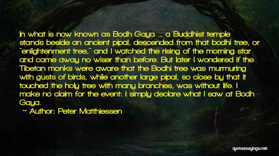 Buddhist Monks Quotes By Peter Matthiessen