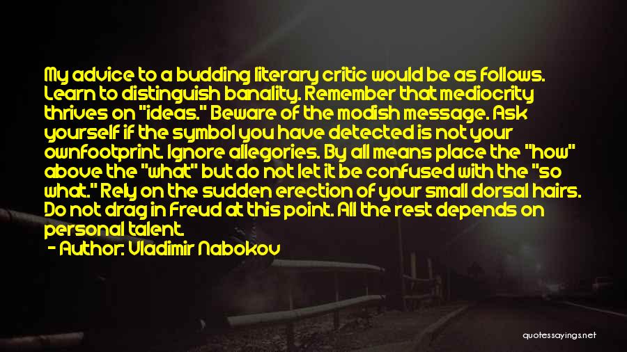 Budding Talent Quotes By Vladimir Nabokov