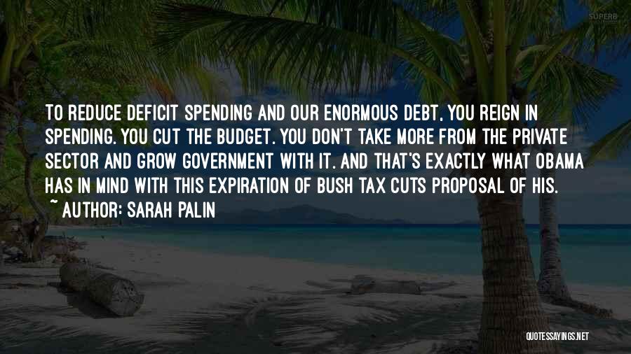 Budget Cuts Quotes By Sarah Palin