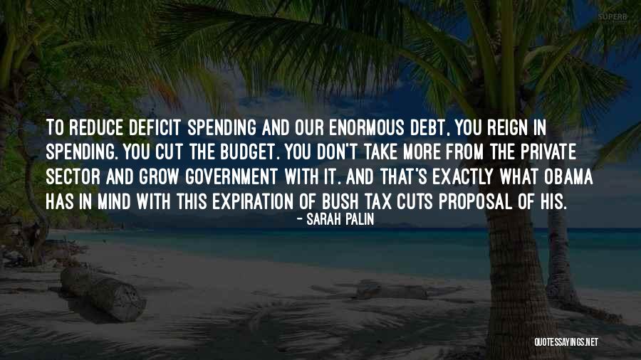 Budget Cuts Quotes By Sarah Palin