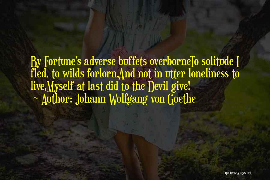 Buffets Quotes By Johann Wolfgang Von Goethe