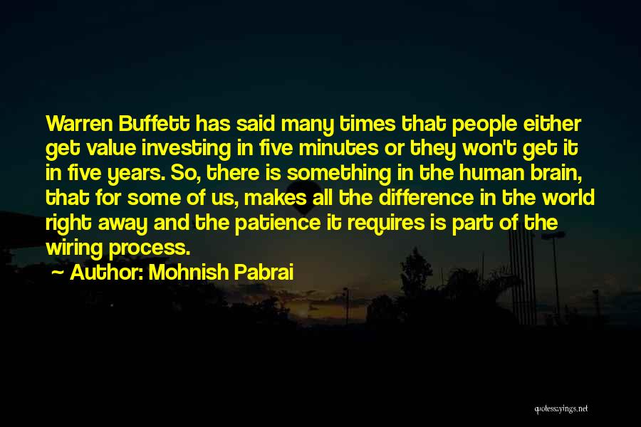 Buffett Investing Quotes By Mohnish Pabrai