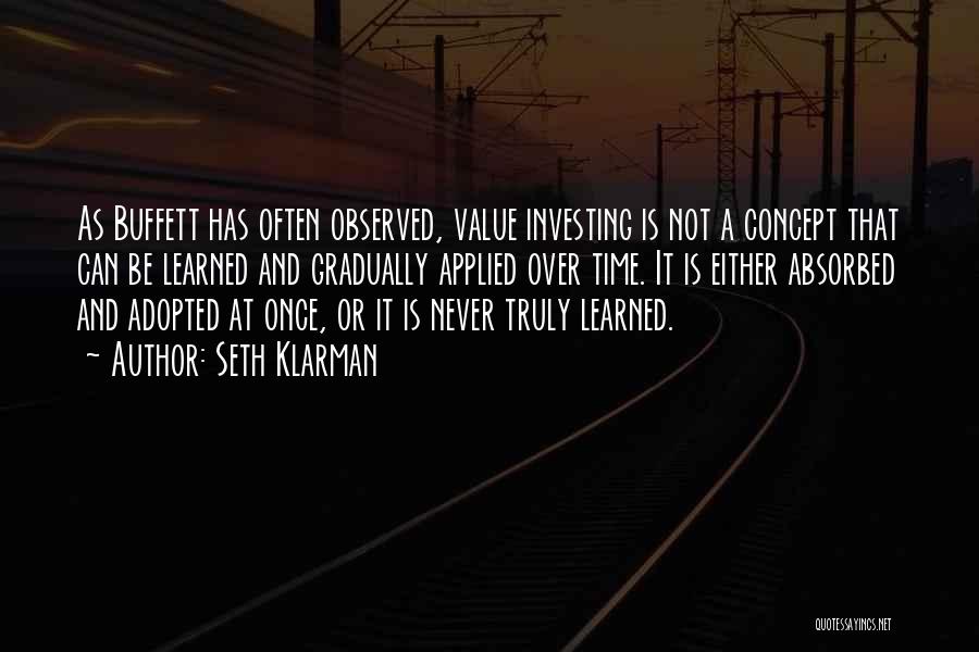 Buffett Investing Quotes By Seth Klarman