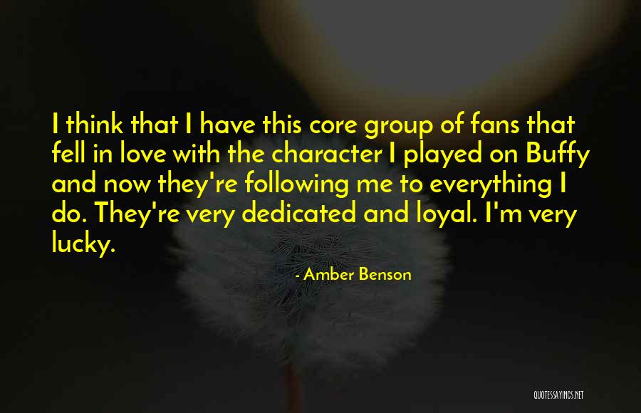 Buffy Love Quotes By Amber Benson