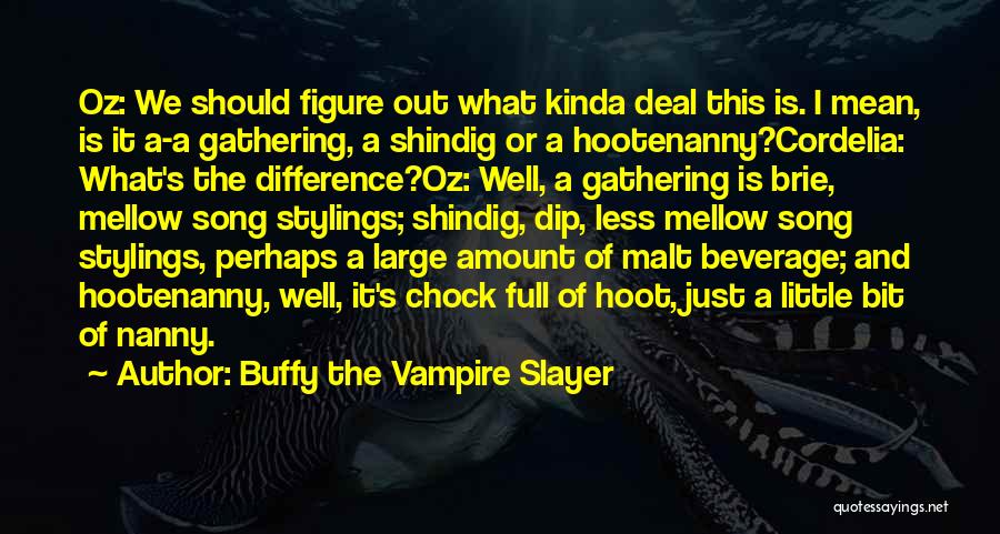 Buffy Vampire Slayer Quotes By Buffy The Vampire Slayer