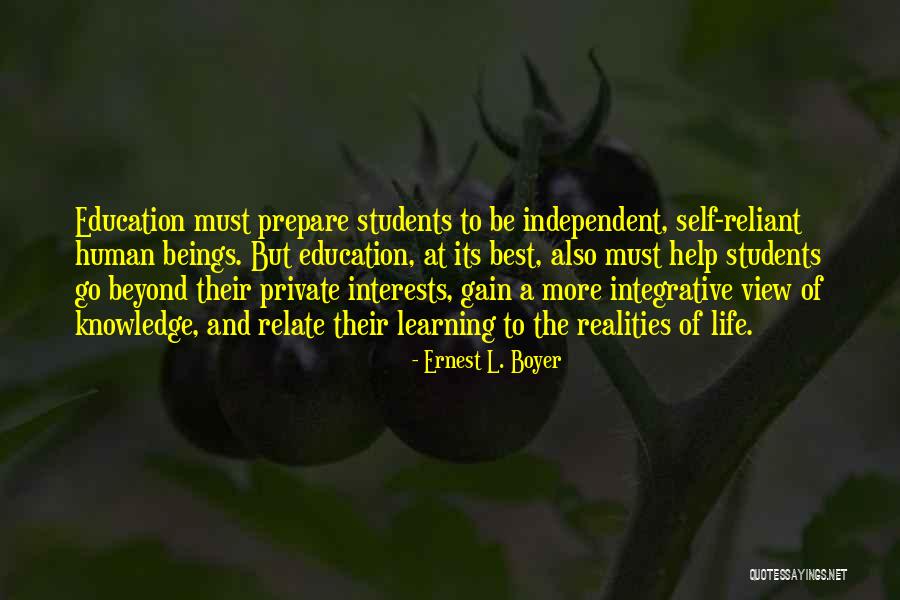 Buganda Kingdom Quotes By Ernest L. Boyer