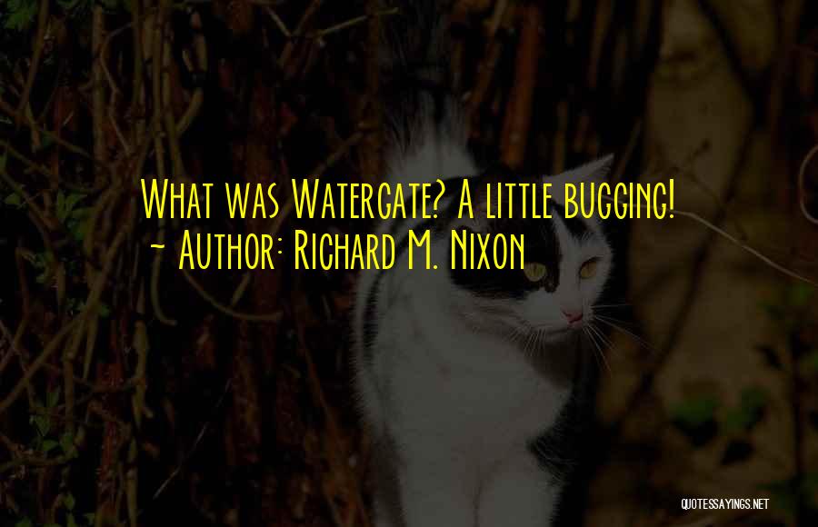 Bugging Quotes By Richard M. Nixon
