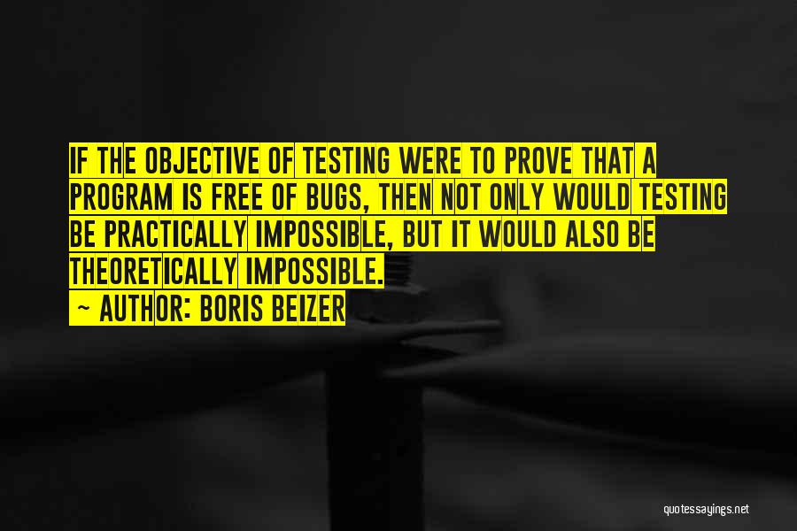 Bugs Quotes By Boris Beizer