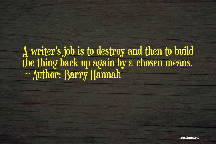 Build And Destroy Quotes By Barry Hannah