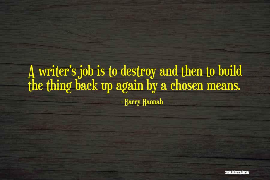 Build And Destroy Quotes By Barry Hannah