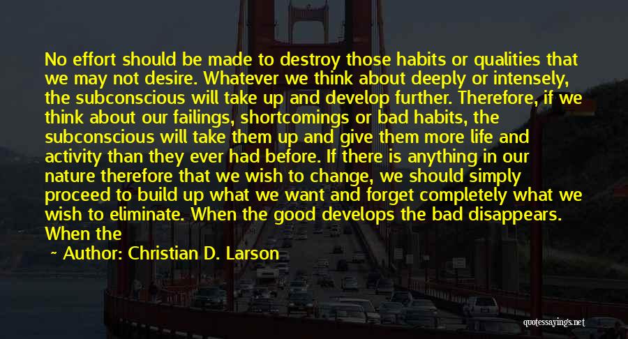 Build And Destroy Quotes By Christian D. Larson