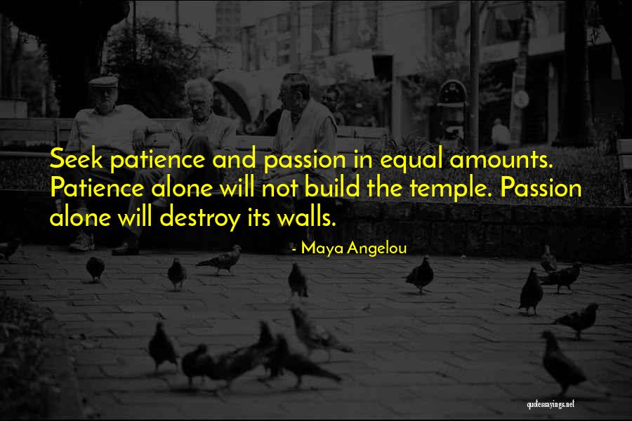 Build And Destroy Quotes By Maya Angelou