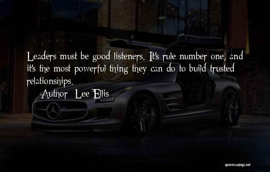 Build Business Relationships Quotes By Lee Ellis