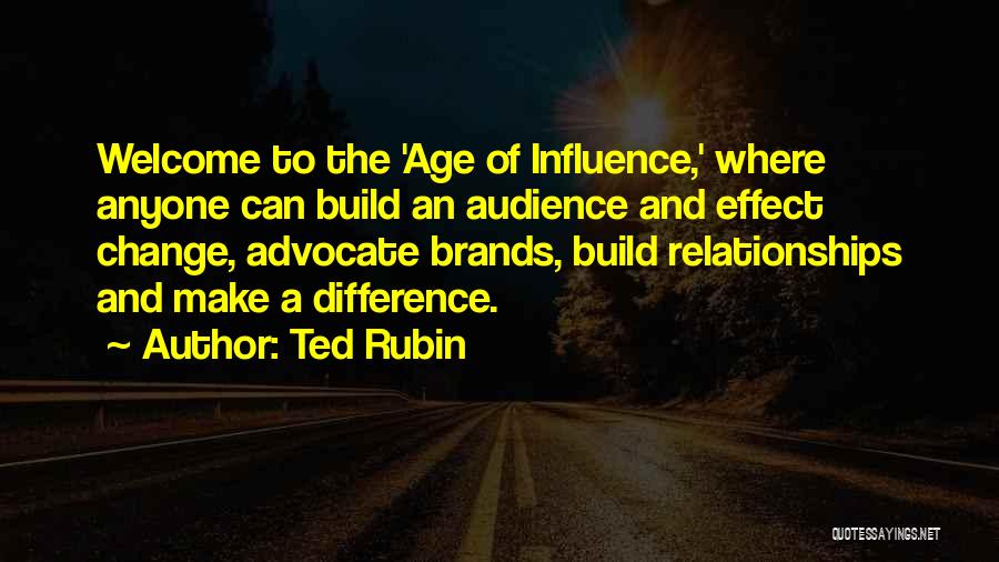 Build Relationships Quotes By Ted Rubin