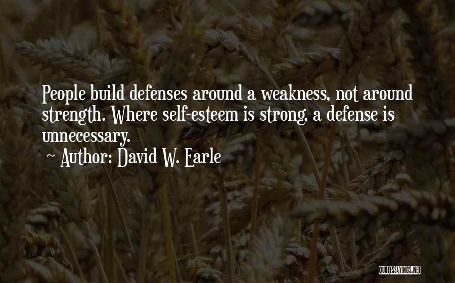 Build Strength Quotes By David W. Earle