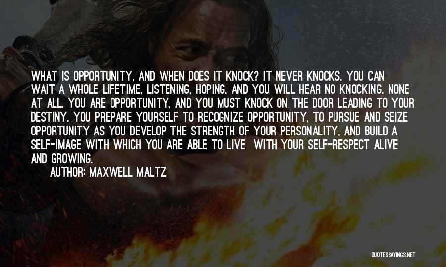 Build Your Destiny Quotes By Maxwell Maltz