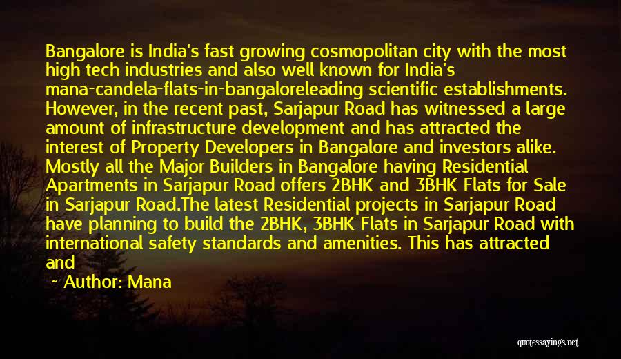 Builders And Developers Quotes By Mana