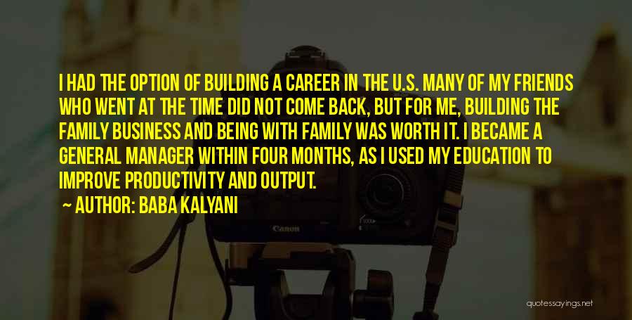 Building A Family Quotes By Baba Kalyani