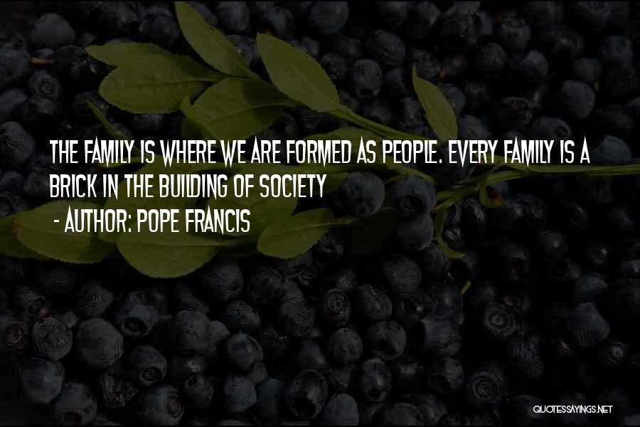 Building A Family Quotes By Pope Francis
