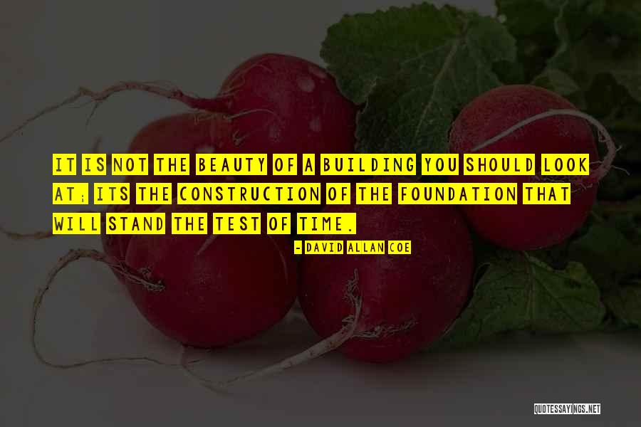 Building A Foundation Quotes By David Allan Coe Building A Foundation Quotes By David Allan Coe