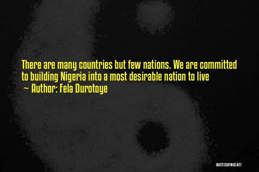 Building A Nation Quotes By Fela Durotoye