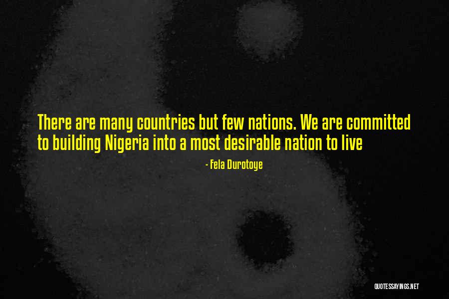 Building A Nation Quotes By Fela Durotoye