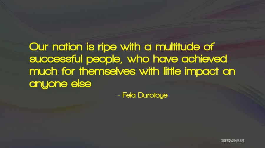 Building A Nation Quotes By Fela Durotoye