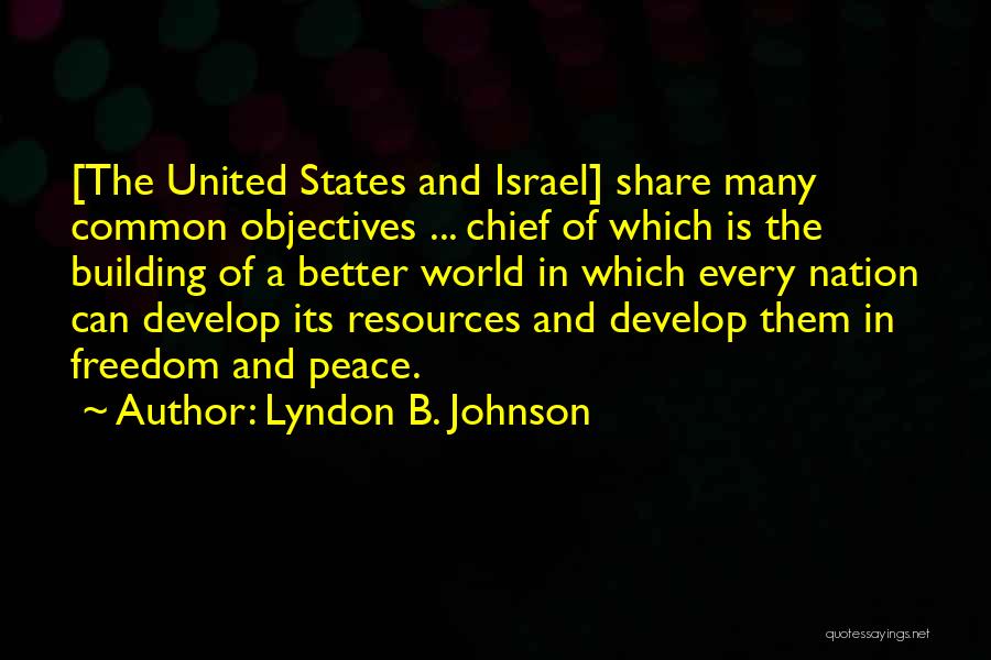 Building A Nation Quotes By Lyndon B. Johnson
