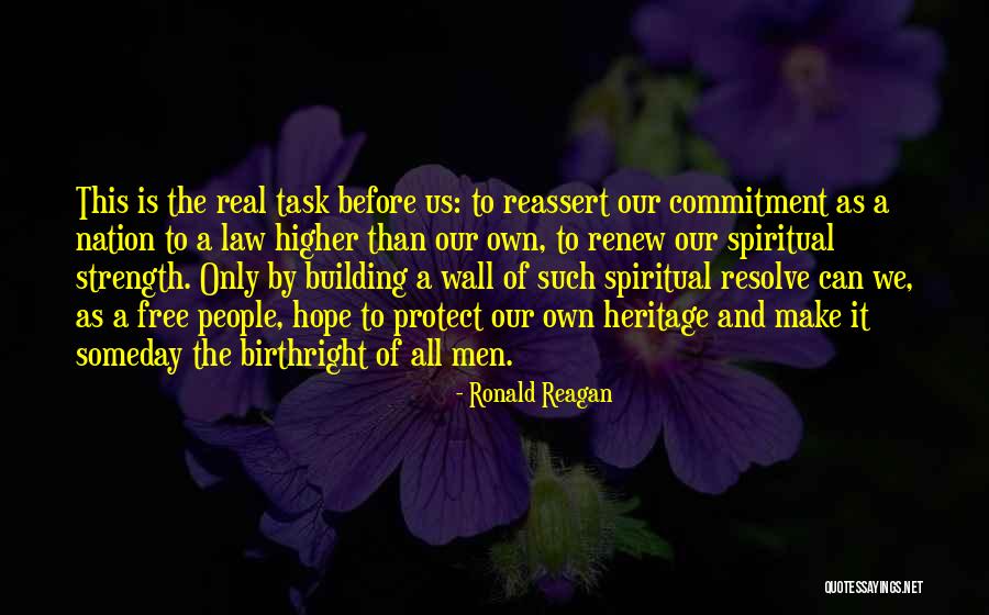 Building A Nation Quotes By Ronald Reagan