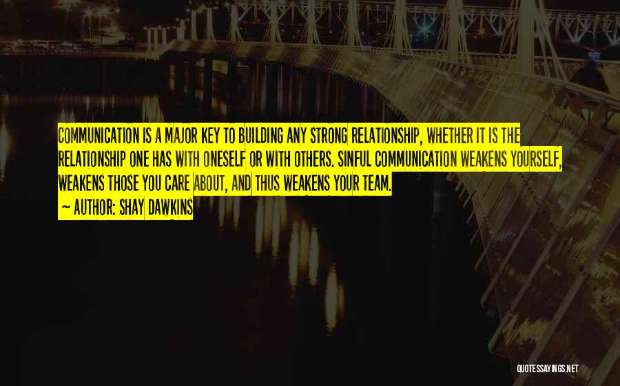 Building A Strong Relationship Quotes By Shay Dawkins