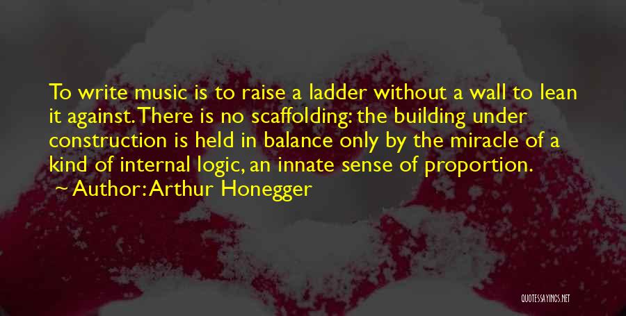 Building A Wall Quotes By Arthur Honegger