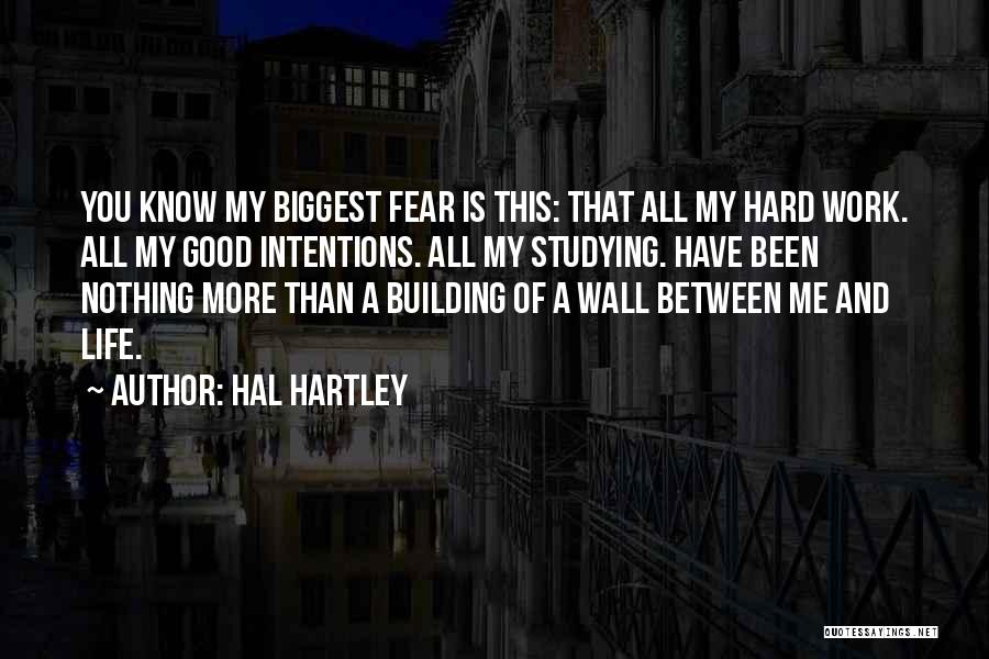 Building A Wall Quotes By Hal Hartley