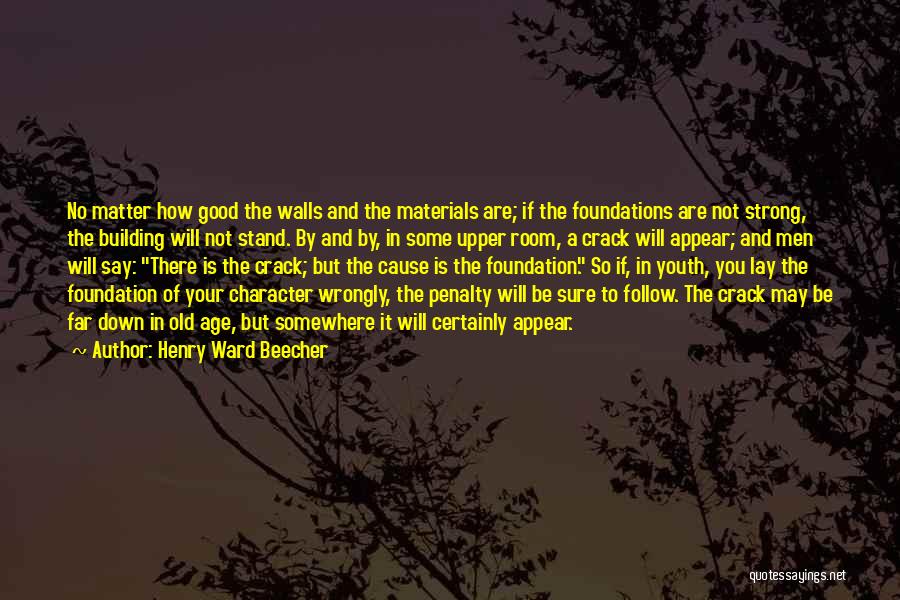 Building Foundations Quotes By Henry Ward Beecher