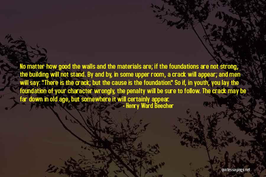 Building Foundations Quotes By Henry Ward Beecher