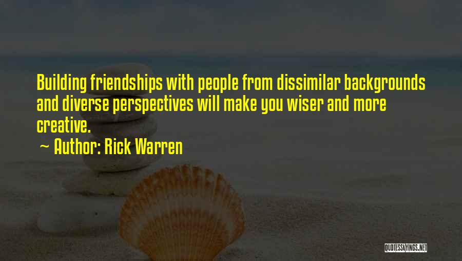 Building Friendships Quotes By Rick Warren