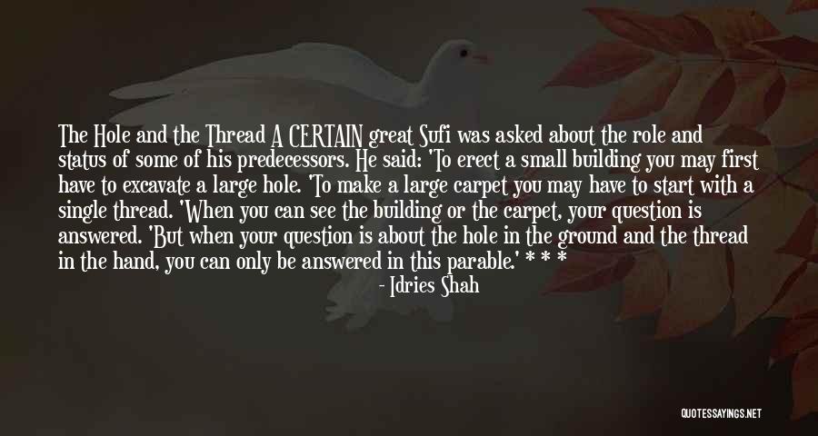 Building From The Ground Up Quotes By Idries Shah